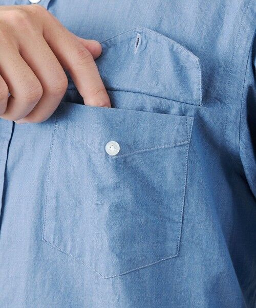 SANYO ESSENTIALS / サンヨーエッセンシャルズ シャツ・ブラウス | 2ポケットシャンブレーシャツ | 詳細5
