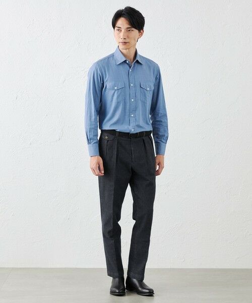 SANYO ESSENTIALS / サンヨーエッセンシャルズ シャツ・ブラウス | 2ポケットシャンブレーシャツ | 詳細1