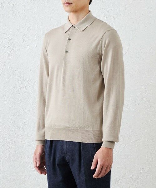 SANYO ESSENTIALS / サンヨーエッセンシャルズ ニット・セーター | 14Gメリノウールポロ | 詳細7