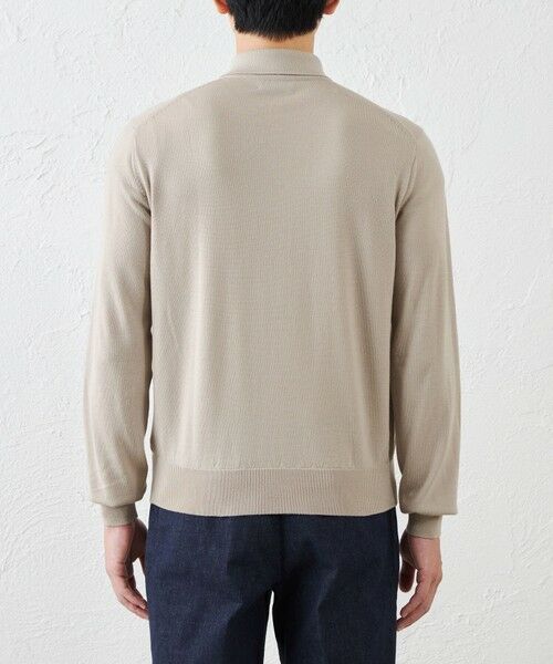 SANYO ESSENTIALS / サンヨーエッセンシャルズ ニット・セーター | 14Gメリノウールポロ | 詳細8