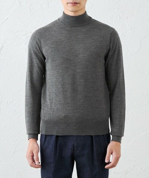 SANYO ESSENTIALS / サンヨーエッセンシャルズ ニット・セーター | 14Gメリノウールモックネック | 詳細5