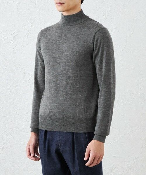 SANYO ESSENTIALS / サンヨーエッセンシャルズ ニット・セーター | 14Gメリノウールモックネック | 詳細6