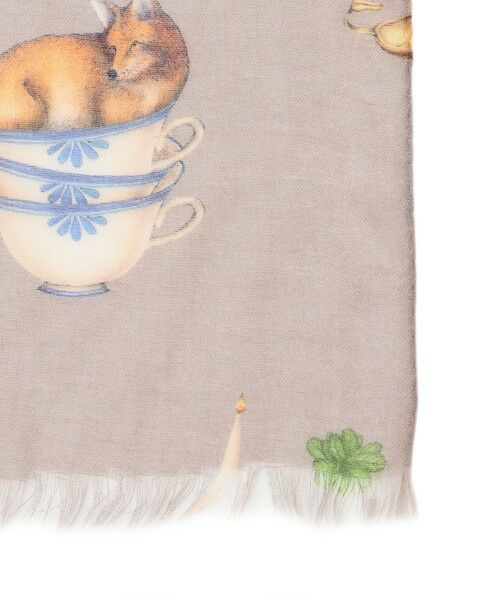 SANYO ESSENTIALS / サンヨーエッセンシャルズ マフラー・ショール・スヌード・ストール | 【AIKO FUKUDAコラボ】FIKAプリントストール | 詳細3