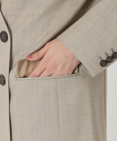 SANYO ESSENTIALS / サンヨーエッセンシャルズ ノーカラージャケット | ウールノーカラージャケット | 詳細6