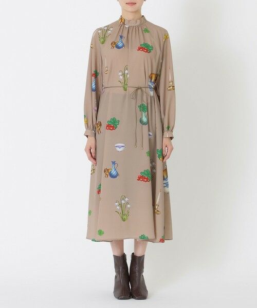 SANYO ESSENTIALS / サンヨーエッセンシャルズ ロング・マキシ丈ワンピース | 【AIKO FUKUDAコラボ】FIKAプリントワンピース | 詳細4