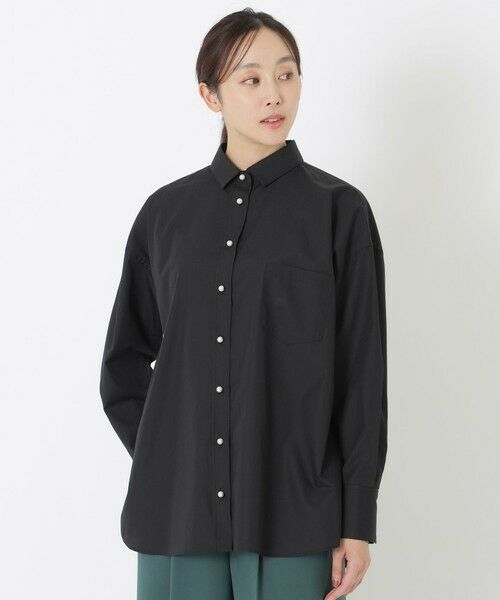 SANYO ESSENTIALS / サンヨーエッセンシャルズ シャツ・ブラウス | 【AMARC CHANNEL 掲載】パールボタンレギュラーカラーシャツ | 詳細1