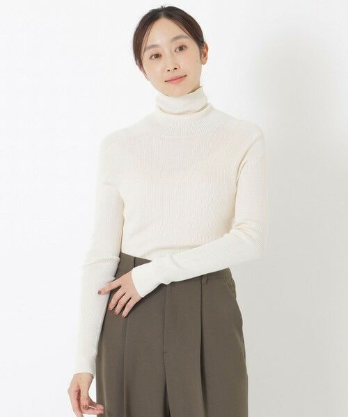 SANYO ESSENTIALS / サンヨーエッセンシャルズ ニット・セーター | 【AMARC CHANNEL 掲載】【ウォッシャブルシルク】タートルネック | 詳細1