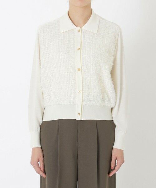 SANYO ESSENTIALS / サンヨーエッセンシャルズ ニット・セーター | フェザーコンビニット | 詳細3