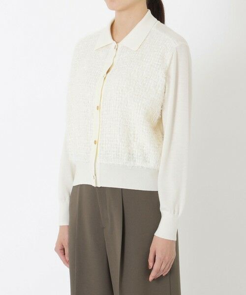 SANYO ESSENTIALS / サンヨーエッセンシャルズ ニット・セーター | フェザーコンビニット | 詳細4