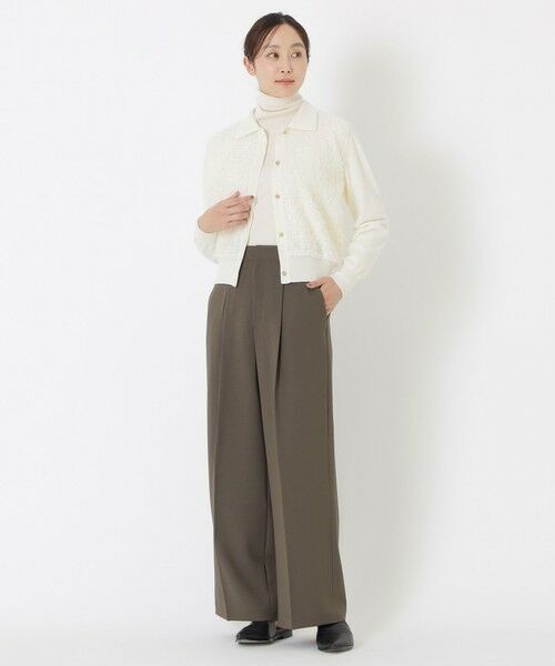 SANYO ESSENTIALS / サンヨーエッセンシャルズ ニット・セーター | フェザーコンビニット | 詳細1