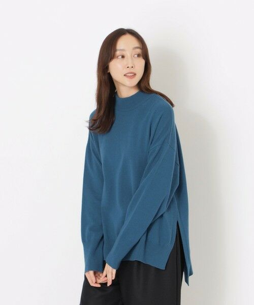 SANYO ESSENTIALS/サンヨーエッセンシャルズ モックネックプルオーバー ブルー6 38