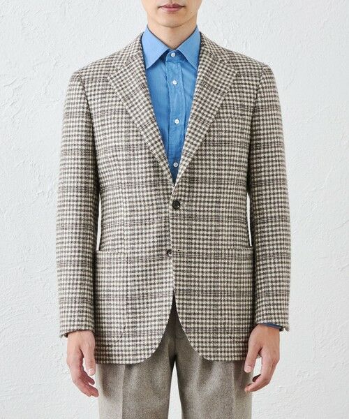 SANYO ESSENTIALS / サンヨーエッセンシャルズ ノーカラージャケット | 無染色ツイードジャケット | 詳細3