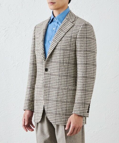 SANYO ESSENTIALS / サンヨーエッセンシャルズ ノーカラージャケット | 無染色ツイードジャケット | 詳細4