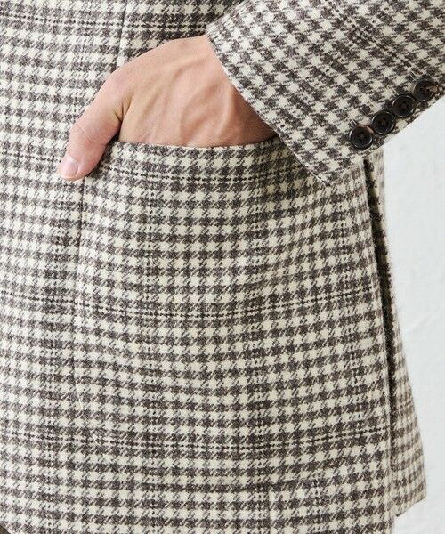 SANYO ESSENTIALS / サンヨーエッセンシャルズ ノーカラージャケット | 無染色ツイードジャケット | 詳細7
