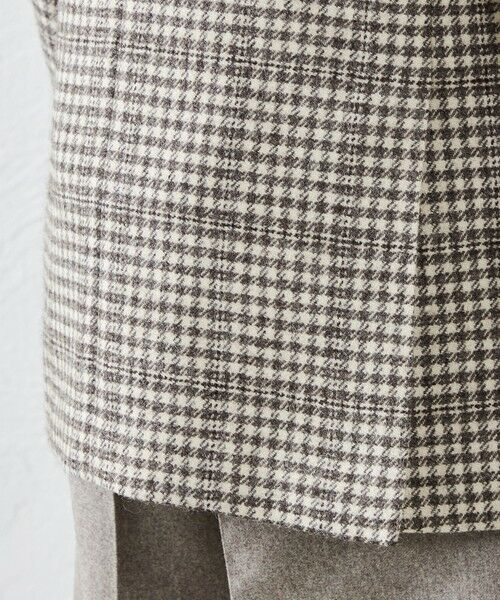 SANYO ESSENTIALS / サンヨーエッセンシャルズ ノーカラージャケット | 無染色ツイードジャケット | 詳細8