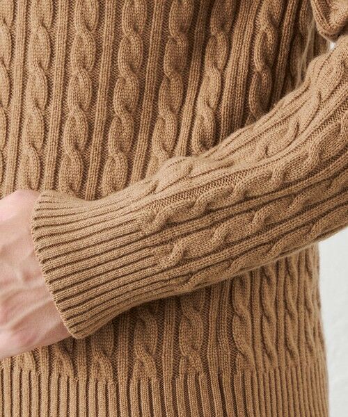 SANYO ESSENTIALS / サンヨーエッセンシャルズ ニット・セーター | カシミヤクルーネックケーブル | 詳細8