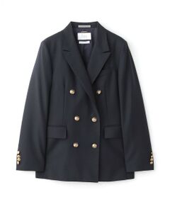 SANYO ESSENTIALS / サンヨーエッセンシャルズ ノーカラージャケット | ネイビーブレザー