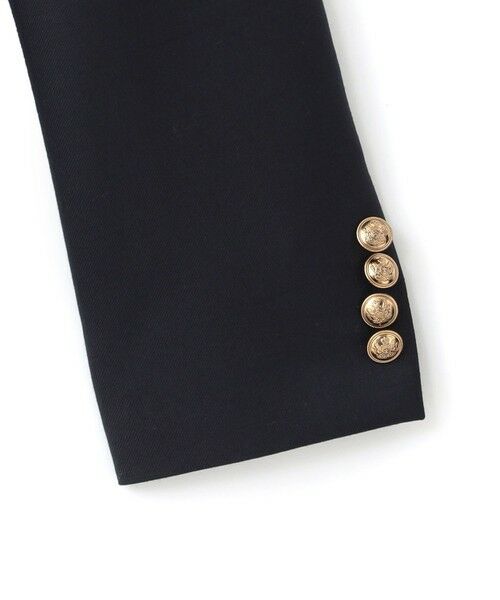 SANYO ESSENTIALS / サンヨーエッセンシャルズ ノーカラージャケット | ネイビーブレザー | 詳細3