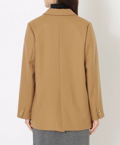 SANYO ESSENTIALS / サンヨーエッセンシャルズ ノーカラージャケット | ウールミックスダブルクロスジャコット | 詳細5