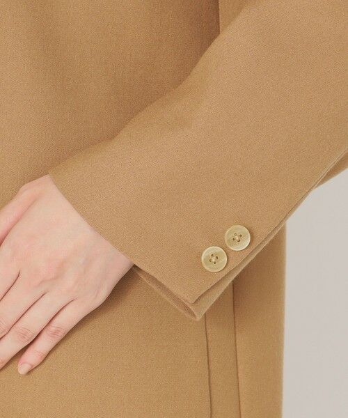 SANYO ESSENTIALS / サンヨーエッセンシャルズ ノーカラージャケット | ウールミックスダブルクロスジャコット | 詳細7