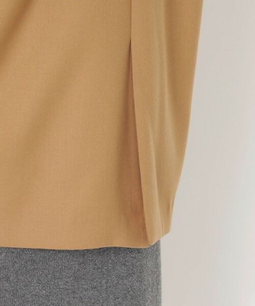 SANYO ESSENTIALS / サンヨーエッセンシャルズ ノーカラージャケット | ウールミックスダブルクロスジャコット | 詳細8