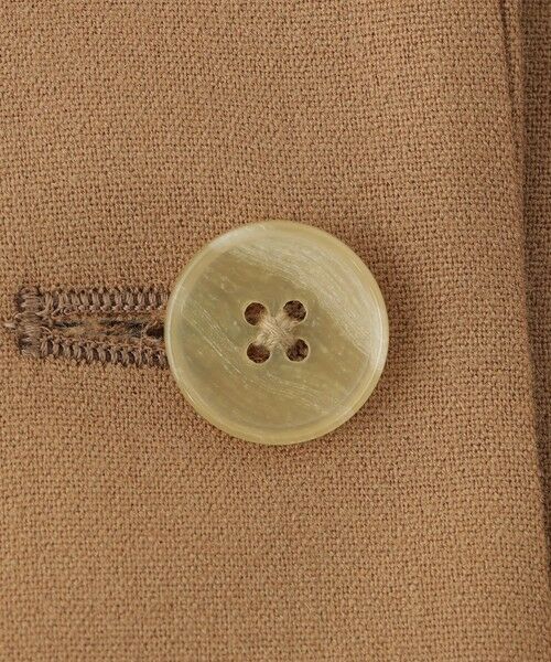 SANYO ESSENTIALS / サンヨーエッセンシャルズ ノーカラージャケット | ウールミックスダブルクロスジャコット | 詳細9