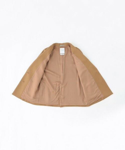SANYO ESSENTIALS / サンヨーエッセンシャルズ ノーカラージャケット | ウールミックスダブルクロスジャコット | 詳細10