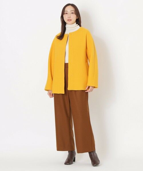 SANYO ESSENTIALS / サンヨーエッセンシャルズ ブルゾン | ウールノーカラーコート | 詳細4