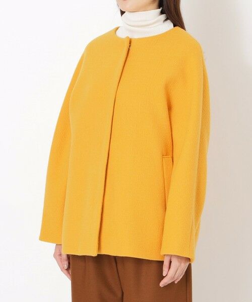 SANYO ESSENTIALS / サンヨーエッセンシャルズ ブルゾン | ウールノーカラーコート | 詳細6