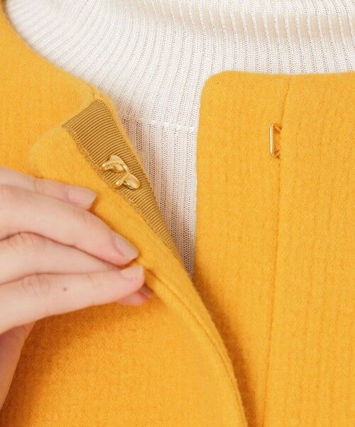 SANYO ESSENTIALS / サンヨーエッセンシャルズ ブルゾン | ウールノーカラーコート | 詳細8