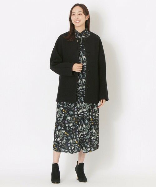 SANYO ESSENTIALS / サンヨーエッセンシャルズ ブルゾン | ウールノーカラーコート | 詳細2