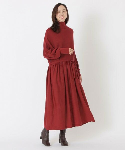 SANYO ESSENTIALS / サンヨーエッセンシャルズ ロング・マキシ丈ワンピース | ウールニットワンピース | 詳細5