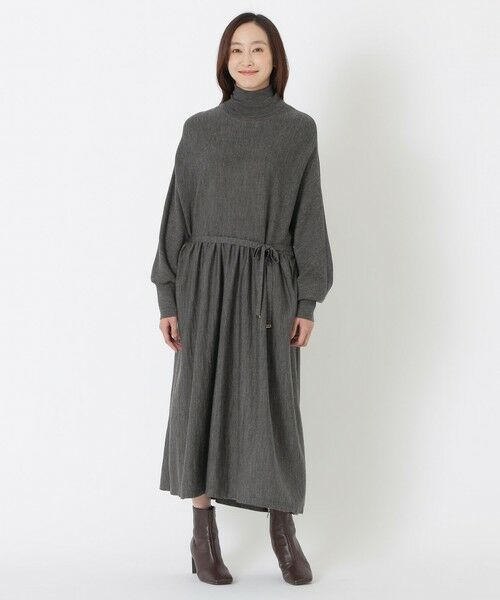 SANYO ESSENTIALS / サンヨーエッセンシャルズ ロング・マキシ丈ワンピース | ウールニットワンピース | 詳細2