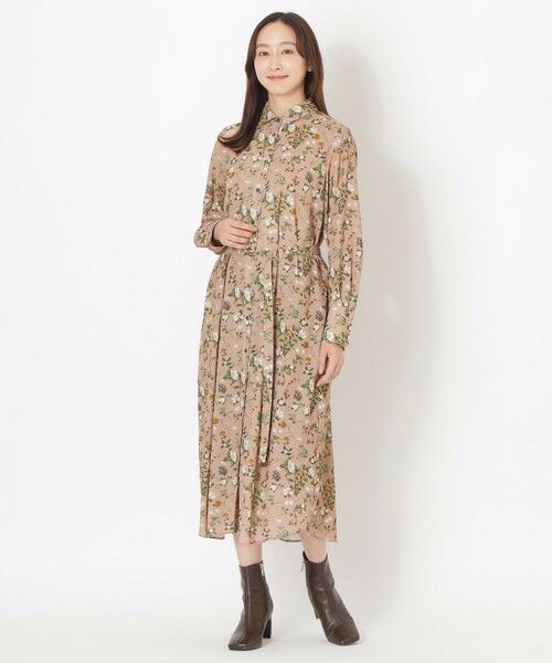 SANYO ESSENTIALS / サンヨーエッセンシャルズ ロング・マキシ丈ワンピース | 【HAIBARA】プリントワンピース | 詳細5