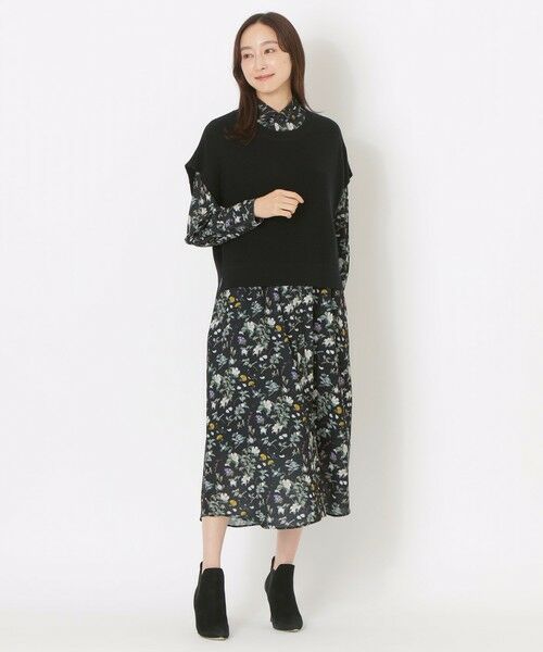 SANYO ESSENTIALS / サンヨーエッセンシャルズ ロング・マキシ丈ワンピース | 【HAIBARA】プリントワンピース | 詳細2