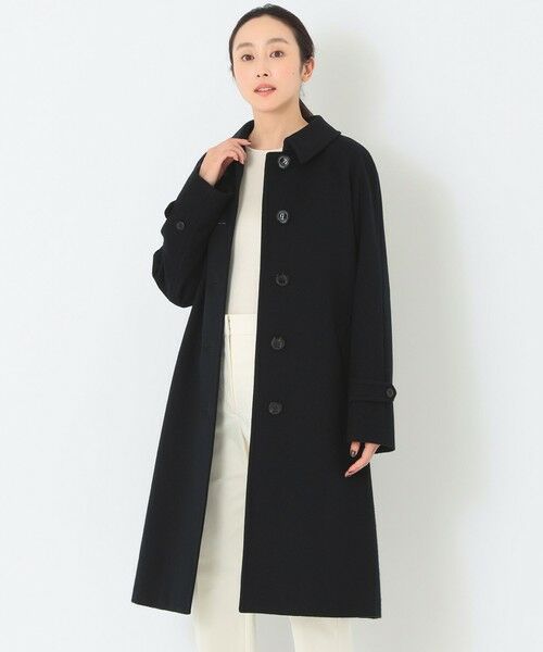 SANYO ESSENTIALS/サンヨーエッセンシャルズ ＜Rain Wool＞バルマカーンコート ブラック1 36