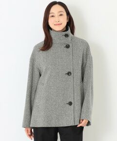 SANYO ESSENTIALS / サンヨーエッセンシャルズ その他アウター | ＜Rain Wool＞スタンドカラー ショートコート