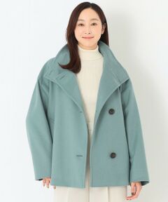 SANYO ESSENTIALS / サンヨーエッセンシャルズ その他アウター | ＜Rain Wool＞スタンドカラー ショートコート