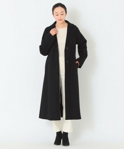 SANYO ESSENTIALS / サンヨーエッセンシャルズ その他アウター | ウールビーバー ベルテッドロングコート | 詳細3