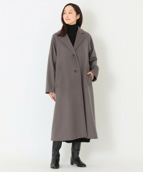 SANYO ESSENTIALS / サンヨーエッセンシャルズ その他アウター | ウールビーバー ベルテッドロングコート | 詳細2