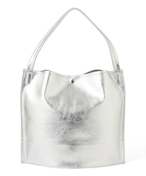 SANYO ESSENTIALS / サンヨーエッセンシャルズ メッセンジャーバッグ・ウエストポーチ | 【Blancle】M.LEATHER FLAT GUSSET ONE HANDLE BAG（シルバー3）