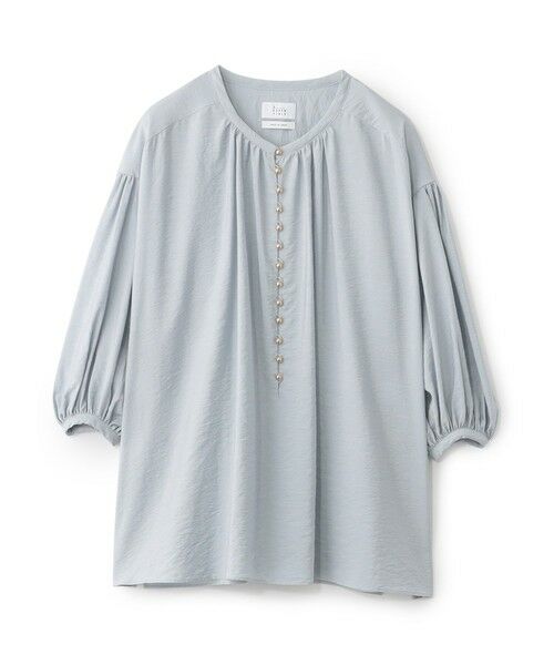 SANYO ESSENTIALS / サンヨーエッセンシャルズ シャツ・ブラウス | シアーブラウス（ブルー1）