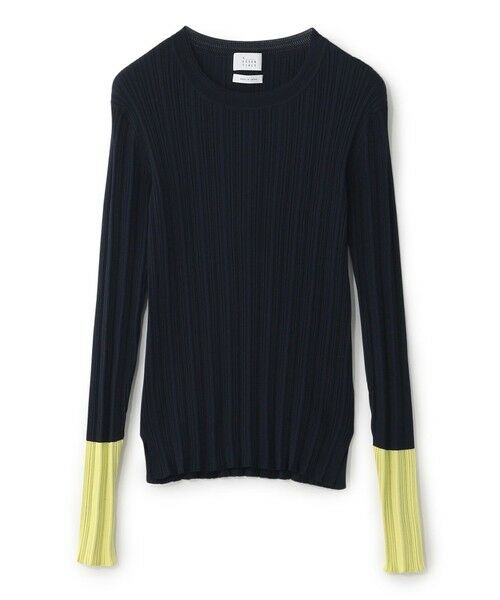 SANYO ESSENTIALS / サンヨーエッセンシャルズ ニット・セーター | カラーブロックニット（ネイビー3）