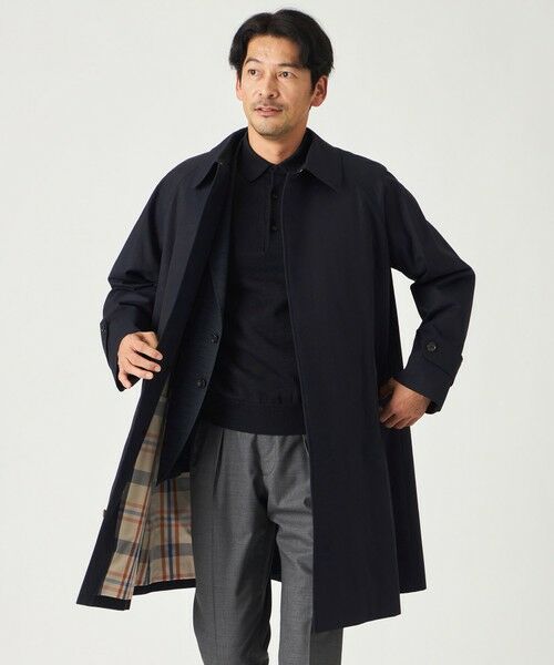 SANYO ESSENTIALS / サンヨーエッセンシャルズ その他アウター | ＜100年コート＞ライトウェイトバルマカーンコート（ネイビー3）