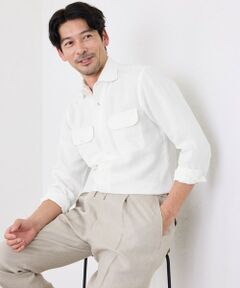 SANYO ESSENTIALS / サンヨーエッセンシャルズ シャツ・ブラウス | リネンワンピースカラーシャツ