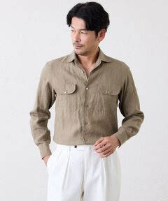 SANYO ESSENTIALS / サンヨーエッセンシャルズ シャツ・ブラウス | リネンワンピースカラーシャツ