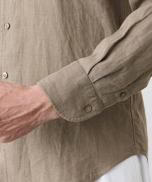 SANYO ESSENTIALS / サンヨーエッセンシャルズ シャツ・ブラウス | リネンワンピースカラーシャツ | 詳細8