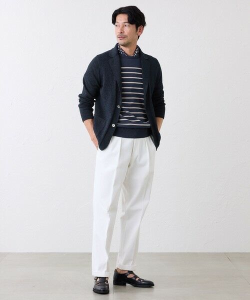 SANYO ESSENTIALS / サンヨーエッセンシャルズ ニット・セーター | 和紙ニットジャケット | 詳細1