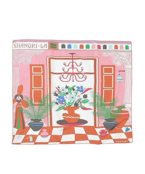 SANYO ESSENTIALS / サンヨーエッセンシャルズ マフラー・ショール・スヌード・ストール | 【manipuri】シルクスカーフ88シャングリラ | 詳細1