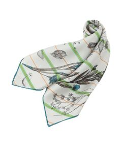 SANYO ESSENTIALS / サンヨーエッセンシャルズ マフラー・ショール・スヌード・ストール | 【manipuri】シルクスカーフ65　コラージュボタニカルフラワー